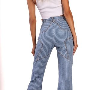 Revice Jeans Revice Denim Venus Striped Flares Size 24